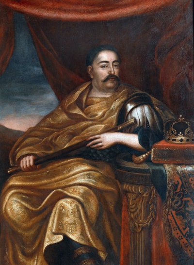 Portret van Jan III Sobieski (1629-1696), koning van Polen en groothertog van Litouwen door Alexandre Jan Tricius