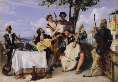 Het Venetiaanse concert door Alexandre Jean Baptiste Hesse