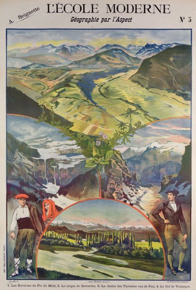 Pyreneeën poster door Alexandre Lunois