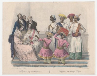 Bayees of Dansende Jongens, uit Vierentwintig Platen Illustratief voor Hindoe en Europese Manieren door Alexandre Marie Colin