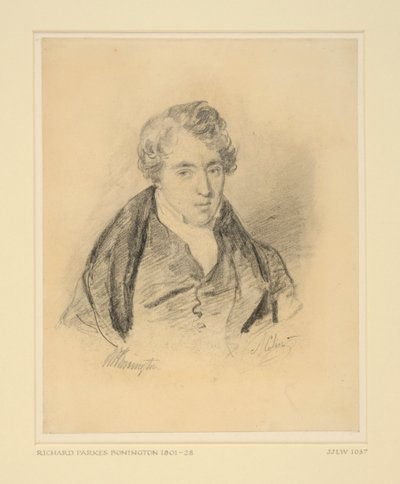 Portret van Richard Parkes Bonington, ca. 1825-30 door Alexandre Marie Colin