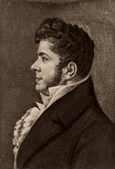Stendhal, pseudoniem van Henri Marie Beyle (1783-1842) Franse romanschrijver door Alexandre Marie Longuet