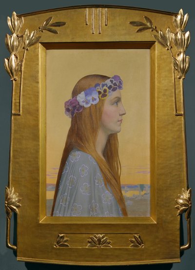 La Pensee - Gedachte (schilderij op doek) door Alexandre Seon