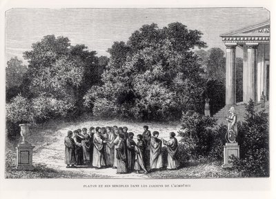 Plato en zijn Discipelen in de Tuin van de Academie, uit 