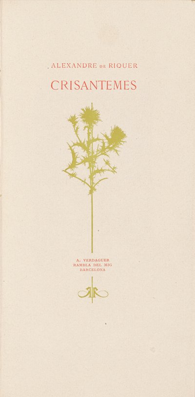 Chrysanten door Alexandre de Riquer