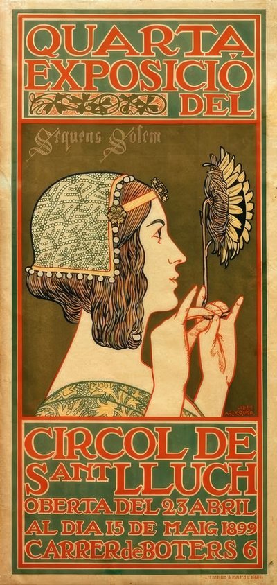Vierde tentoonstelling van de Circol de Sant Lluch door Alexandre de Riquer i Inglada