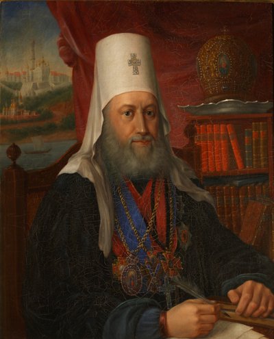 Portret van Yevgeny Bolkhovitinov 1767-1837, Metropoliet van Kiev en Galicië, 1837 door Alexei Afanasyevich Kalashnikov