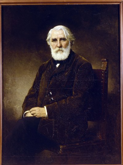 Portret van de auteur Ivan S. Toergenjev door Alexei Alexevich Harlamoff