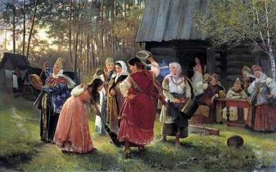 Vooravond van het Huwelijksfeest, 1889 door Alexei Ivanovich Korzukhin