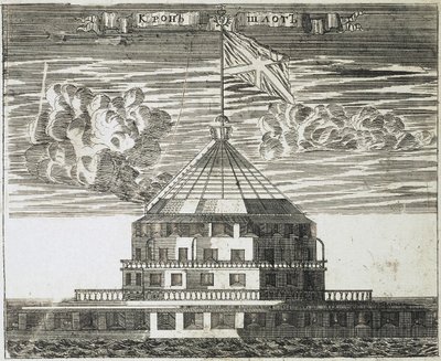 Fort Kronschlot in Kronstadt, 1717 door Alexei Ivanovich Rostovtsev
