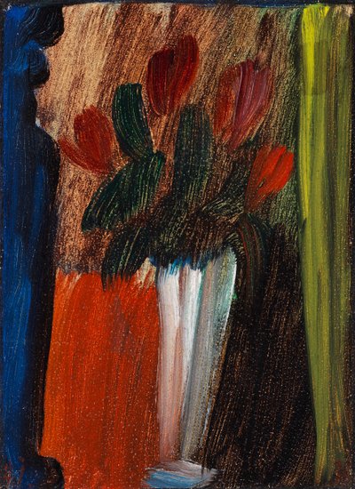 Stilleven bloemen in witte vaas door Alexei Javlensky von