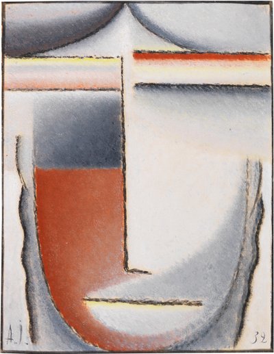 Winterstemming Abstract hoofd, 1932 door Alexei Javlensky von