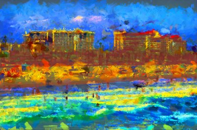 Strand,2020,(gemengde techniek) door Alexei Makhov