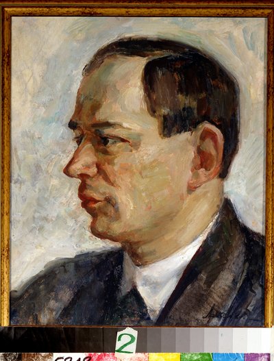 Portret van componist Vissarion Shebalin (1902-1963) door Alexei Nikolayevich Arzhenikov