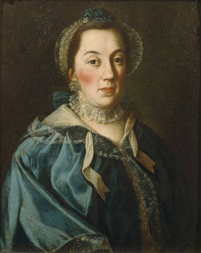 Portret van gravin Yelizaveta Franzevna Buturliina, 1763 door Alexei Petrovich Antropov