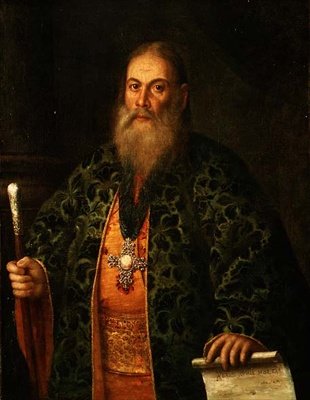 Portret van Fyodor Dubyansky door Alexei Petrovich Antropov