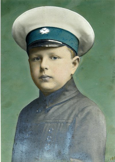 Portret van de zoon door Alexei Sergeevich Mazurin