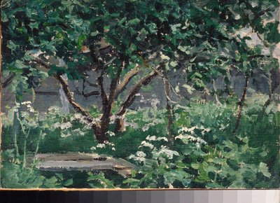 Een hoek van de tuin door Alexei Steipanovitch Stepanov
