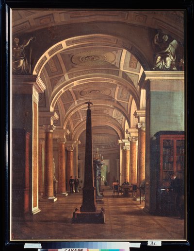 Uitzicht op de Hermitage-bibliotheek door Alexei Vasilievich Tyranov