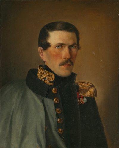 Portret van een Marineofficier door Alexei Vasilyevich Tyranov