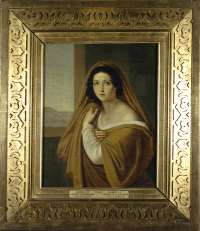 Portret van prinses Yevdokia Avdotya Ivanovna Golitsyna, née Izmaylova 1794-1890, 1810s door Alexei Yegorovich Yegorov