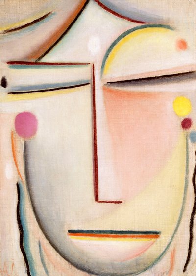 Abstract van een Hoofd: Ochtendlicht door Alexej von Jawlensky