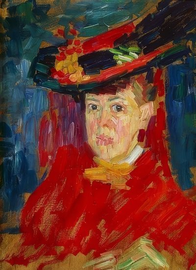 Portret van Marianne von Werefkin. Omstreeks 1906 door Alexej von Jawlensky