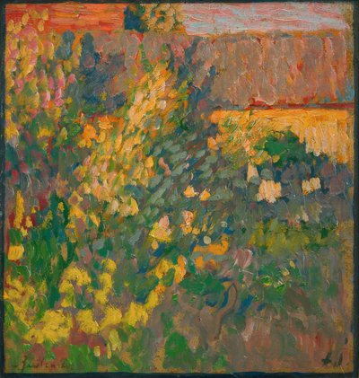 Bloeiende tuin door Alexej von Jawlensky