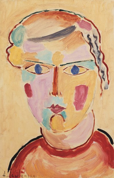 Meisje, helder van verschijning, 1916 door Alexej von Jawlensky