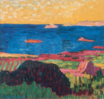 Kust bij Carantec door Alexej von Jawlensky
