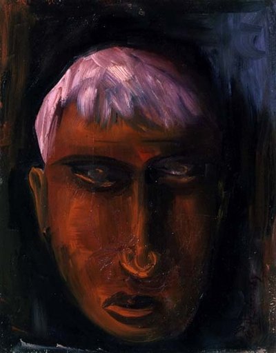 Portret van een man door Alexej von Jawlensky