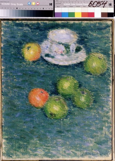 Stilleven. Appels en een kopje door Alexej von Jawlensky
