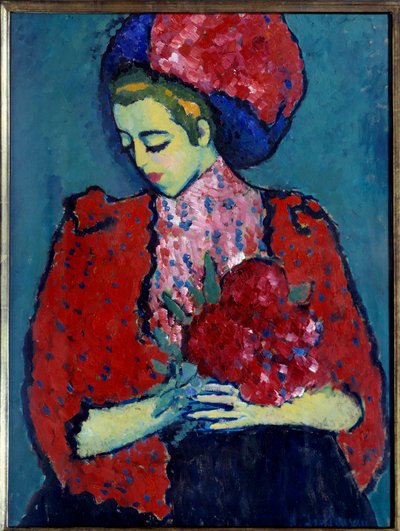 Pioenmeisje door Alexej von Jawlensky