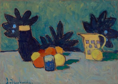 Stilleven met fruit door Alexej von Jawlensky
