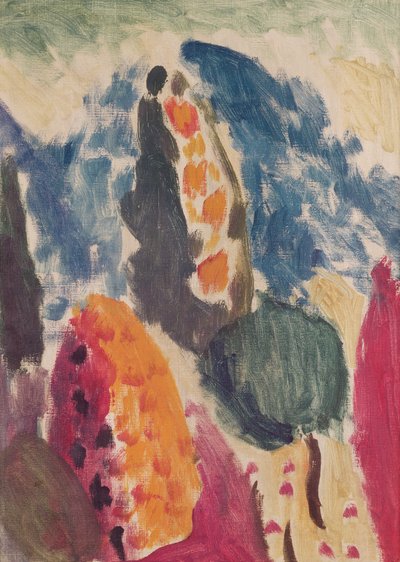 Variatie IV, 1916 door Alexej von Jawlensky