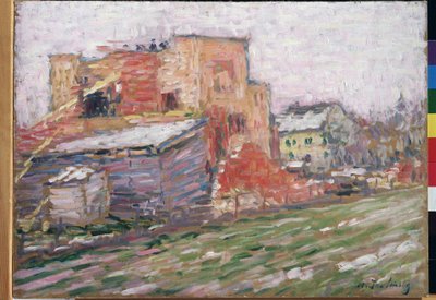 Uitzicht op een straat door Alexej von Jawlensky