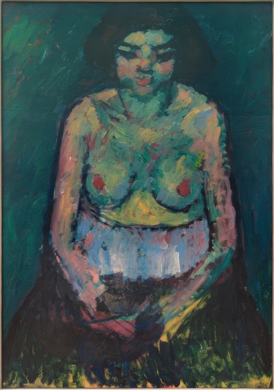 Vrouwelijke halfnaakt door Alexej von Jawlensky