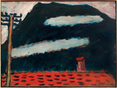 Twee witte wolken door Alexej von Jawlensky