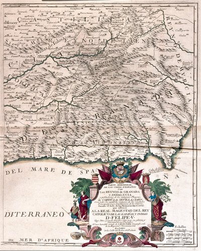 Granada en Andalusië, Spanje - door A door Alexis Hubert Jaillot