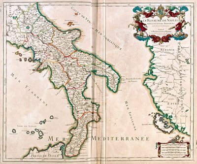 Napels, Italië door Alexis Hubert Jaillot
