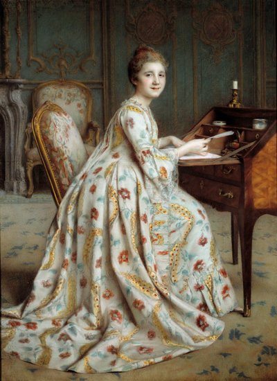 Portret van de markiezin Dubois Mouchet door Alexis Axilette