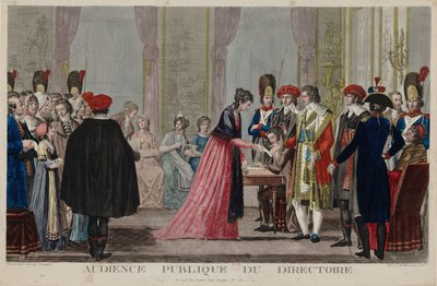 Openbare audiëntie van het Directoire door Alexis Chataignier