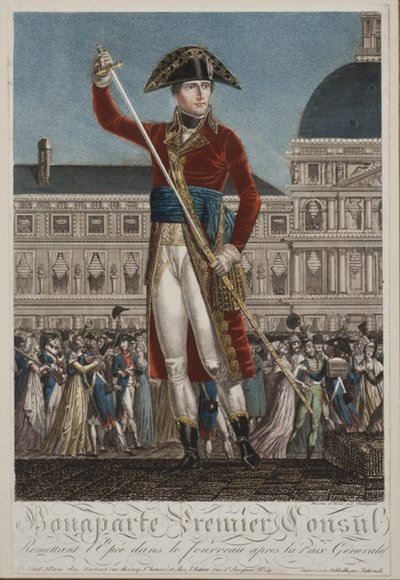 Napoleon Bonaparte als Eerste Consul door Alexis Chataignier