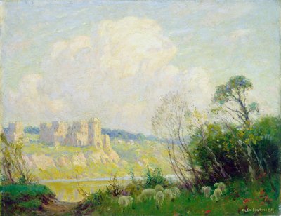 Ruïnes in Oud Normandië door Alexis Jean Fournier