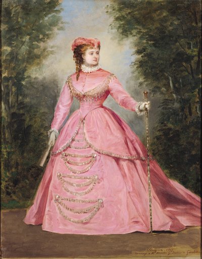 Hortense Schneider (1838-1920) 1868 door Alexis Joseph Perignon