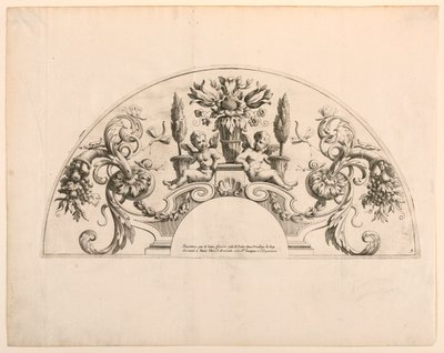Waaierbladen, vijfde en zesde platen van de set, "Divers Desseins de grands Eventails, Encrans, et autres Ornamens, inventés et gravés par Nicolas Loire" door Alexis Loir