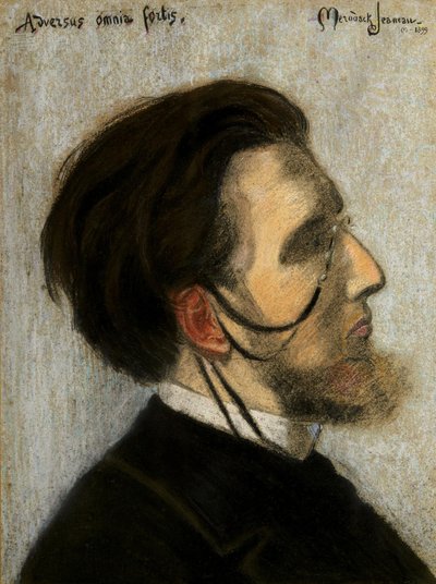 Portret van de componist Jean Huré door Alexis Mérodack Jeanneau