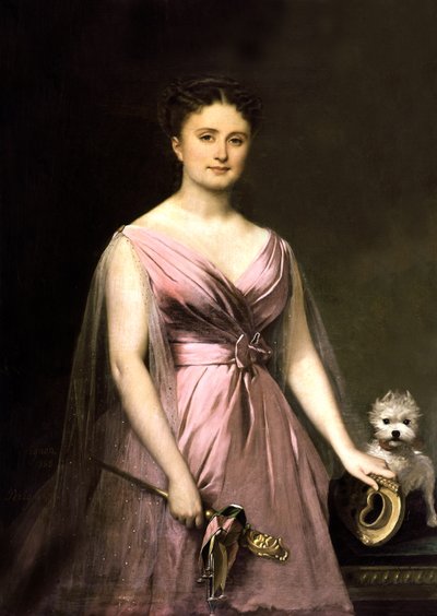 Portret van Hortense Schneider door Alexis Nicolas Perignon