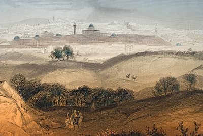 Jeruzalem, gegraveerd door Albert Henry Payne (1812-1902) frontispice voor 