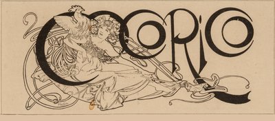 Cocorico tijdschrift titel door Alfons Marie Mucha
